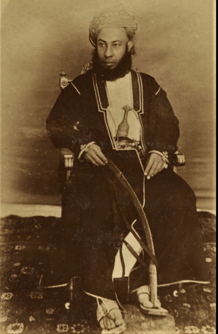 Antique photo Sultan Hamid Zanzibar 1893