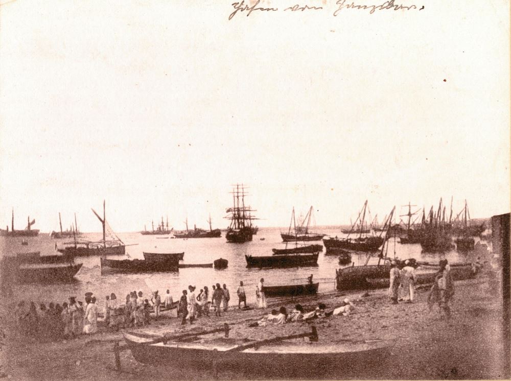 Old  photo Zanzibar harbour