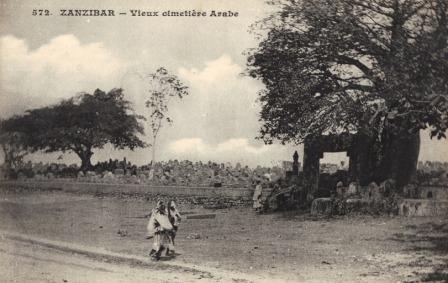 antique photo Zanzibar Cemetery