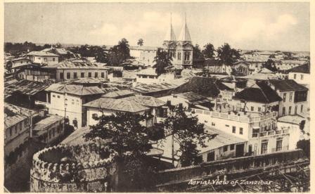 Antique postcard zanzibar