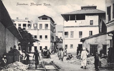 Antique photo Zanzibar Mizigani Road
