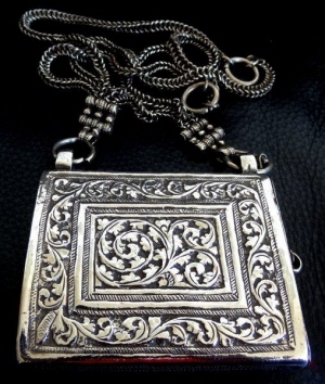 Omani antique silver Koranbox