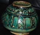 Antique Omani glazed pottery 