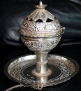 Omani silver incense burner 