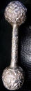 Silver baby rattle 
